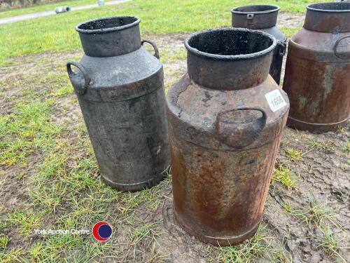 2 x milk churns