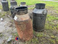2 x milk churns - 2
