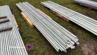 40 x 12ft x 1.25in dia galvanised tubes