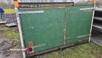 7ft large steel cabinet with sliding shelf