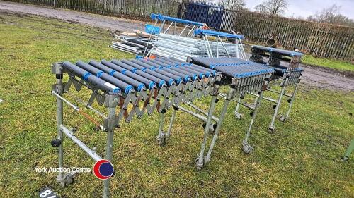 3 x extendable conveyor rollers