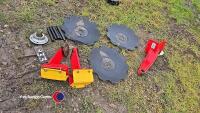 Set of Vaderstad drill discs and spares - 2