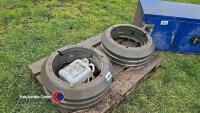 6 Claas rear wheel weights with bolts - 3