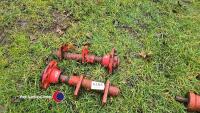 Pair of MF wheel hubs