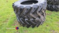 Pair of 420-70R28 Mitas tyres, nearly new - 3