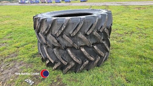 Pair of 520 -70R38 Mitas tyres, nearly new