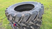 Pair of 520 -70R38 Mitas tyres, nearly new - 2