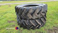 Pair of 520 -70R38 Mitas tyres, nearly new - 4