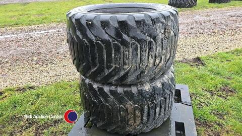 Pair 500/45-22.5 Alliance tyres 10%