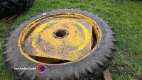 Pair of row crop wheels and tyres, 9.5 x 44 - 2