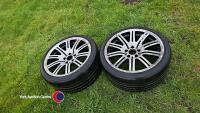 Pair 235/35 x19 alloy wheels and tyres suit BMW - 2