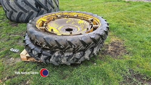 2 x 8.3/44 row crop wheels