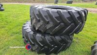 Pair 600-65R38 Trelleborg tyres, GOOD - 4