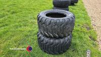 Pair 15.0-55-17 floatation tyres