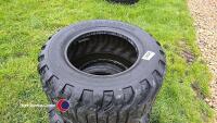 Pair 15.0-55-17 floatation tyres - 2