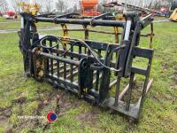 Muck fork with grab, Manitou brackets - 3