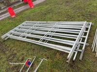 4 x 10ft x 5ft cattle hurdles with pins