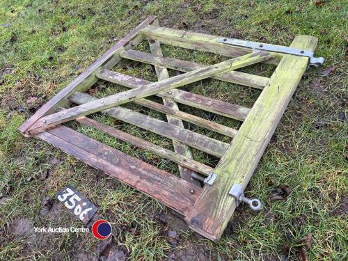 Wooden pedestrian field gate