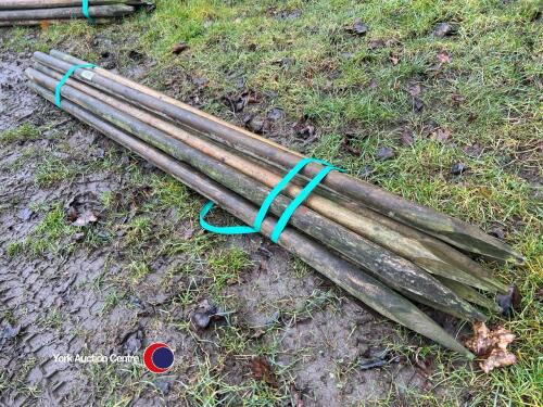 10 x 2.1m x 50mm treated fencing posts