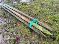 10 x 2.1m x 60mm treated fencing posts