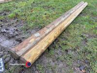 2 x 3.6m x 150mm treated fencing posts