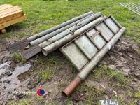 5 x metal yard farm gate posts - 3