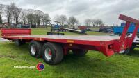 Portequip 28ft bale trailer, 2017, 8 stud flotation tyres - 3