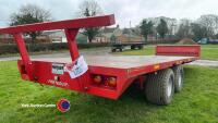 Portequip 28ft bale trailer, 2017, 8 stud flotation tyres - 6