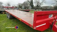 Portequip 28ft bale trailer, 2017, 8 stud flotation tyres - 7