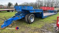 Side entry low loader trailer. Bed 21.5ft - 2