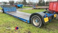 Side entry low loader trailer. Bed 21.5ft - 4