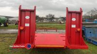 JNC low loader trailer with beavertail spring loaded ramps, 13ft 9ins flatbed, 4ft 4ins beavertail, hydraulic brakes - 4