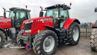 Massey Ferguson 7620 Dyna 6 tractor, 50k transmission, air brakes, full suspension. 6575 hours, YX14 HGM (g.w.o), key in office