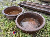 Pair of cast iron planters - 2