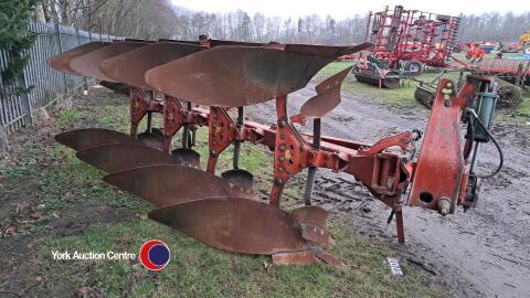 Kverneland model L 4F rev plough, No 8 bodies, gwo, recently used