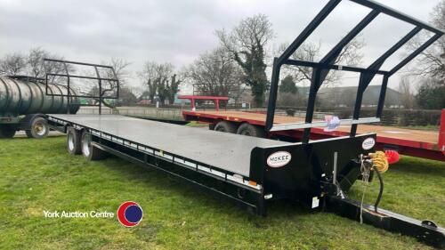 McKee 33ft bale trailer, air and hydraulic brakes. 2021