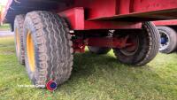 28ft tandem axle bale trailer, brakes, lights, strap box - 4