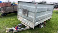 Galvanised twin axle tipping trailer - 2