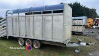 Graham Edwards DM14T 14ft x 6ft 6in livestock trailer, 2010, key in office