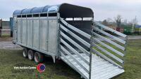 Graham Edwards DM14T 14ft x 6ft 6in livestock trailer, 2010, key in office - 3