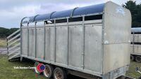 Graham Edwards DM14T 14ft x 6ft 6in livestock trailer, 2010, key in office - 5