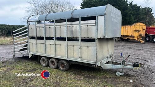 Graham Edwards DM12T 12ft x 6ft 6in livestock trailer, 2007, wind away decks