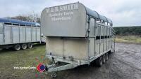 Graham Edwards DM12T 12ft x 6ft 6in livestock trailer, 2007, wind away decks - 2