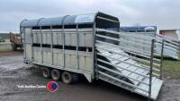 Graham Edwards DM12T 12ft x 6ft 6in livestock trailer, 2007, wind away decks - 3