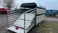 Graham Edwards DM12T 12ft x 6ft 6in livestock trailer, 2007, wind away decks - 4