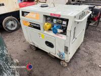 Suntom diesel generator, model SDE6500T, key start, key in office - 2