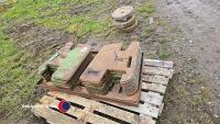 10 x John Deere 50kg wafer weights - 3