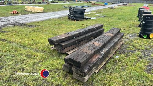 10x railway sleepers