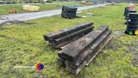 10x railway sleepers