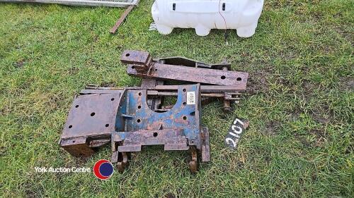 Ford TW drawbar and pickup hitch assembly